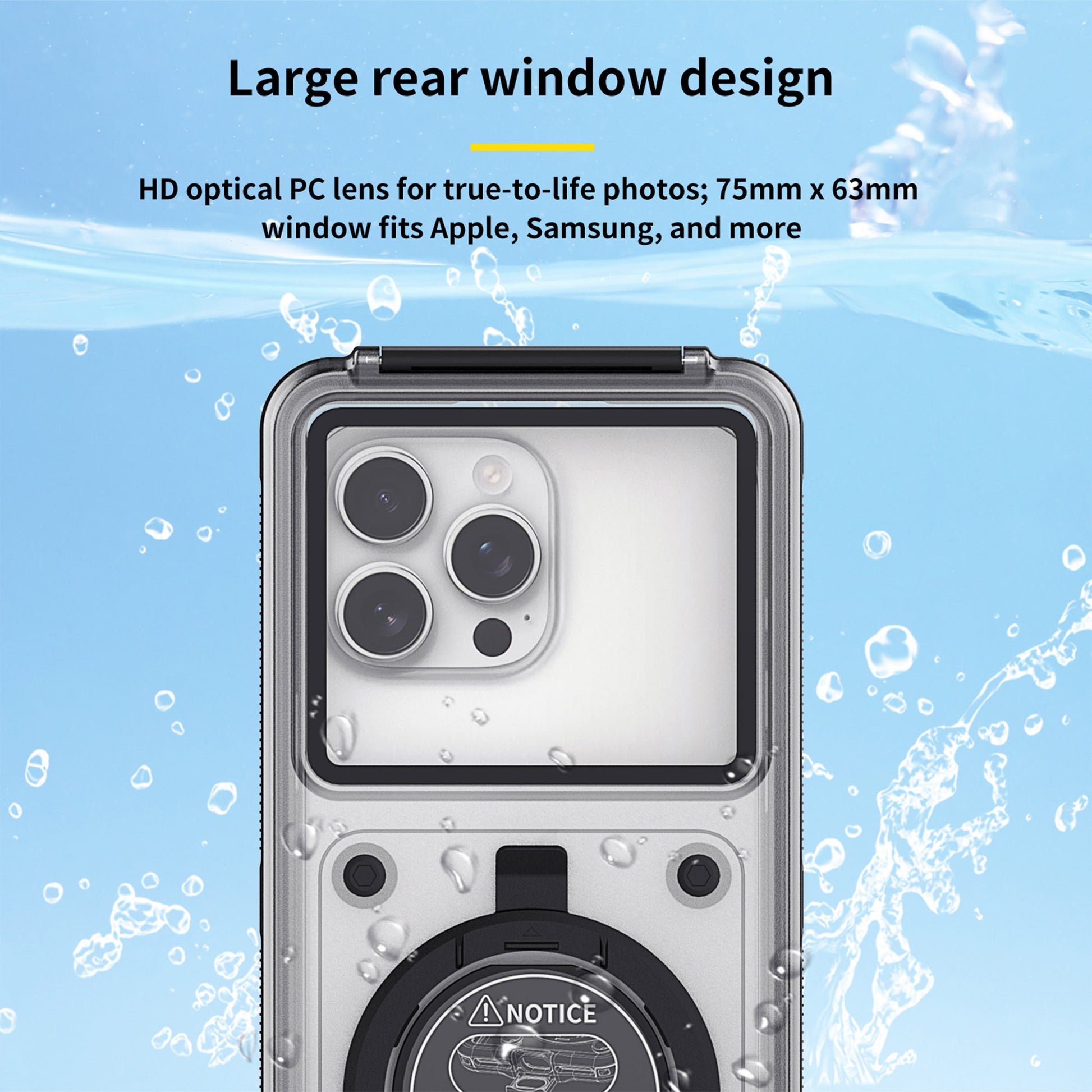 Ultramarine Technology Professional 15m Diving Waterproof Phone Case Touch Snorkeling Housing