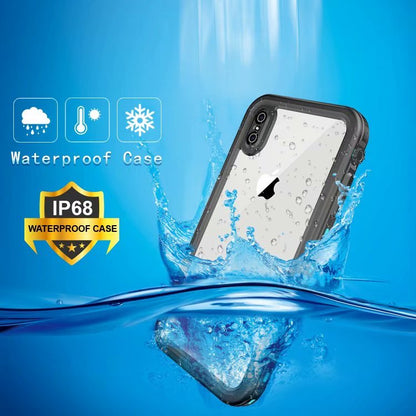 Clear Dot Waterproof Apple iPhone X Case Swimming