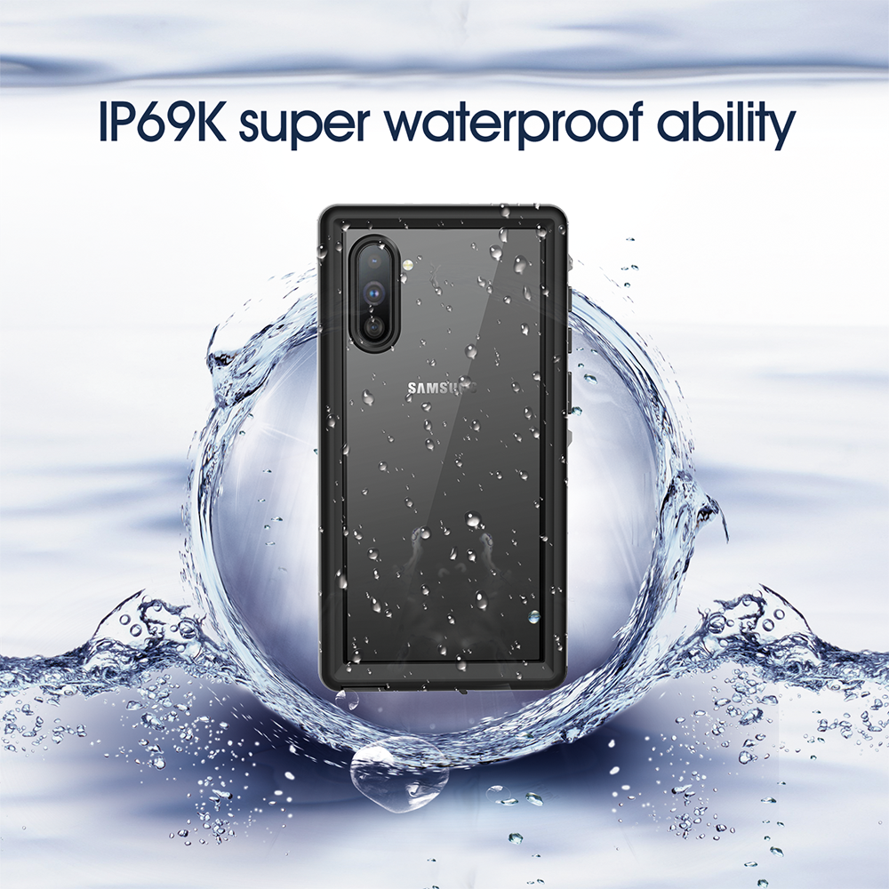 Clear Dot Waterproof Samsung Galaxy Note10 Case Swimming