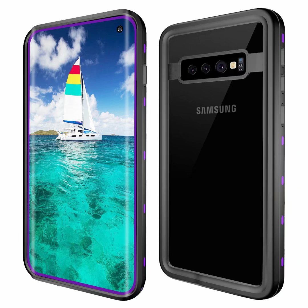 Clear Dot Waterproof Samsung Galaxy S10 Case Swimming