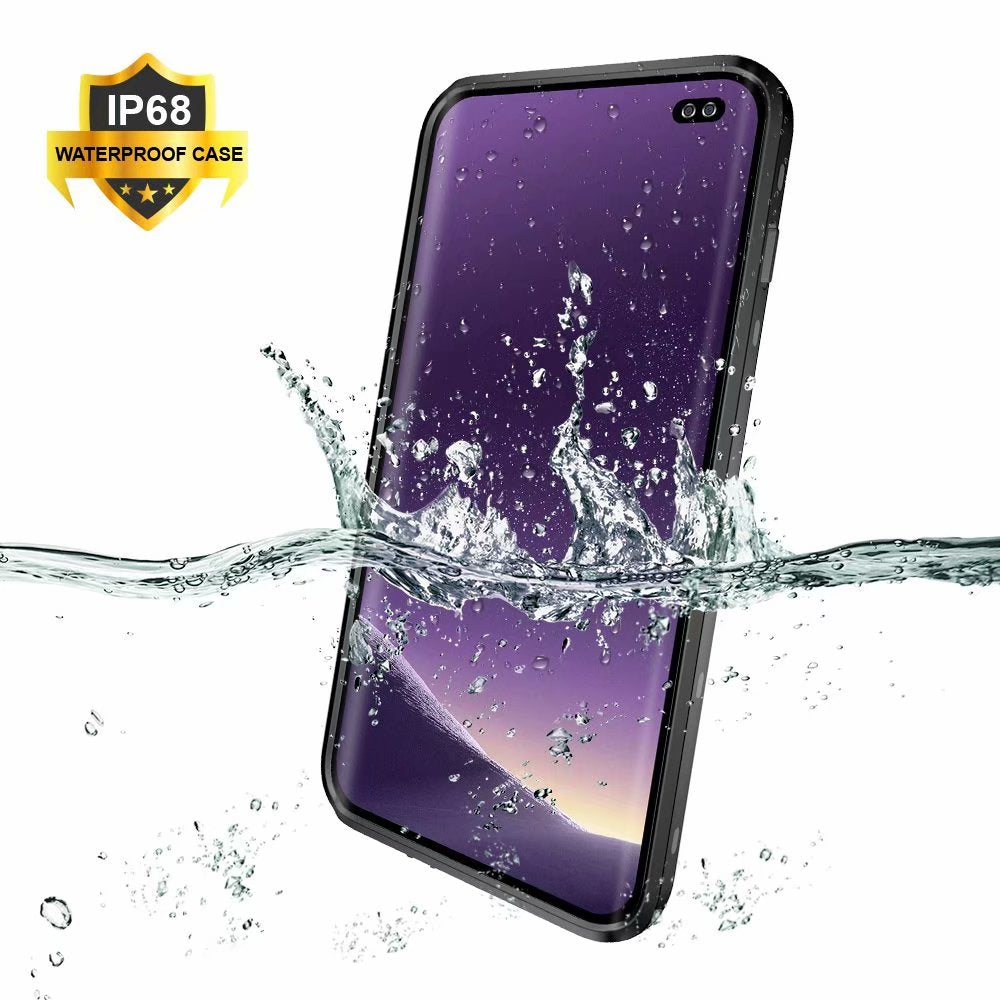 Clear Dot Waterproof Samsung Galaxy S10+ Case Swimming