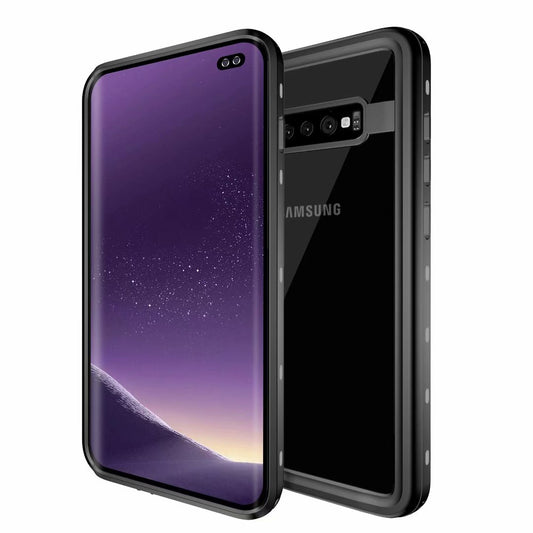 Clear Dot Waterproof Samsung Galaxy S10+ Case Swimming