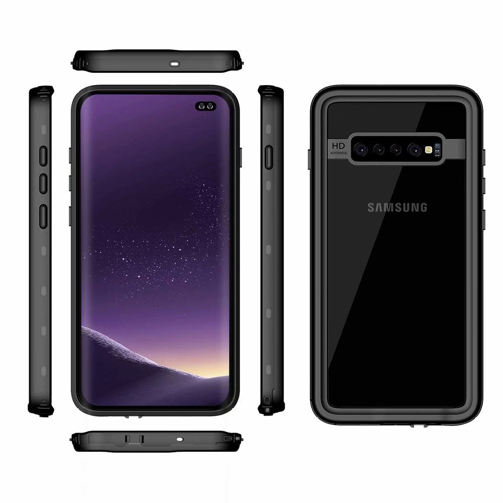 Clear Dot Waterproof Samsung Galaxy S10+ Case Swimming