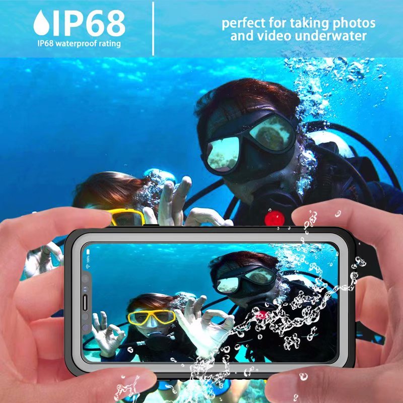 Twill Swimming IP68 Waterproof Apple iPhone 11 Pro Max Case Bumper Combo