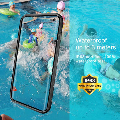 Clear Dot Waterproof Samsung Galaxy S10 Case Swimming