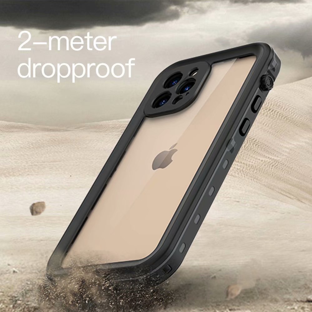 Clear Dot Waterproof Apple iPhone 12 Pro Case Swimming