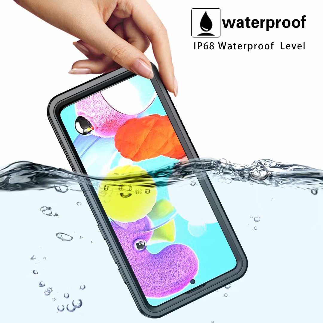 Twill Swimming IP68 Waterproof Samsung Galaxy A51 Case Bumper Combo