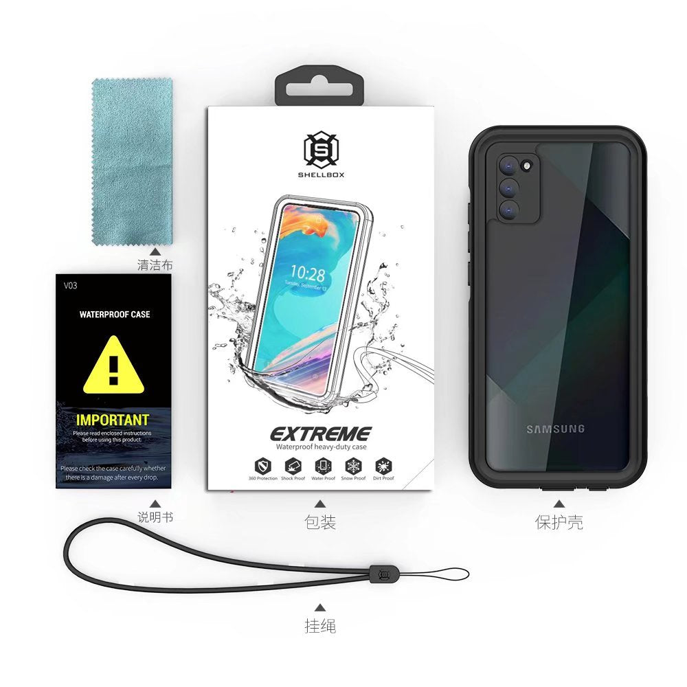 Burst Slim Swimming Waterproof Samsung Galaxy A02s Case Clear