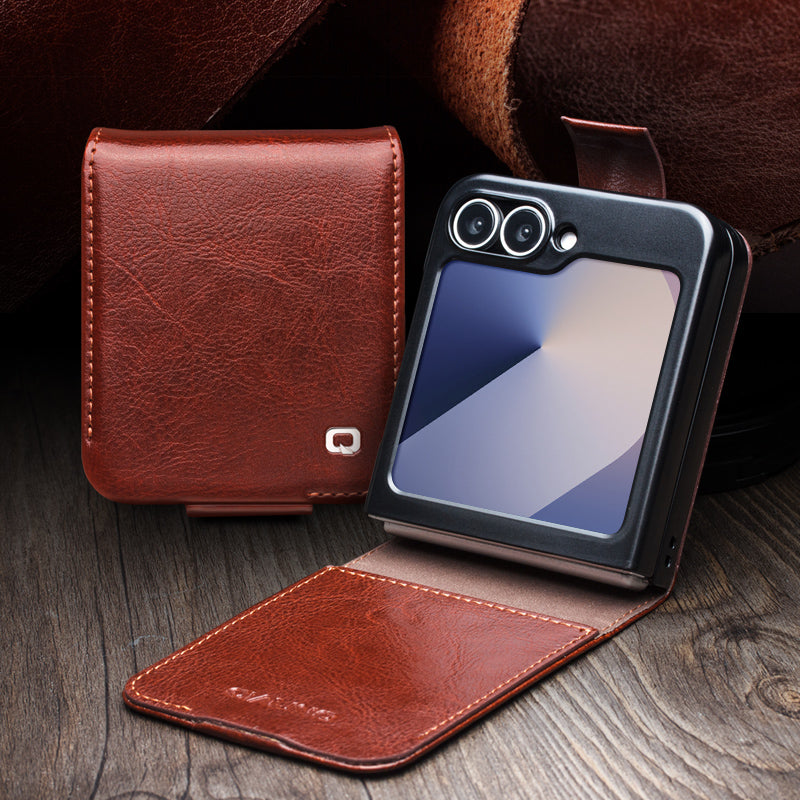 qialion-buckle-genuine-leather-galaxy-z-flip6-case-wallet-stand_1