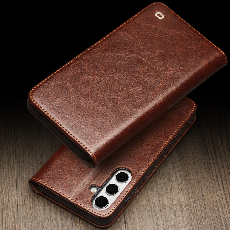 qialion-magnetic-genuine-leather-galaxy-s24-fe-case-wallet-stand_5