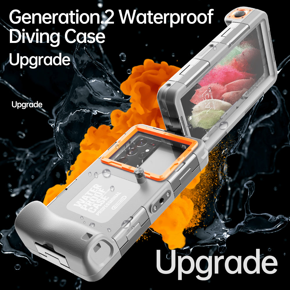 Brick Stand Waterproof Galaxy S22 Ultra Case Diving 15 Meters