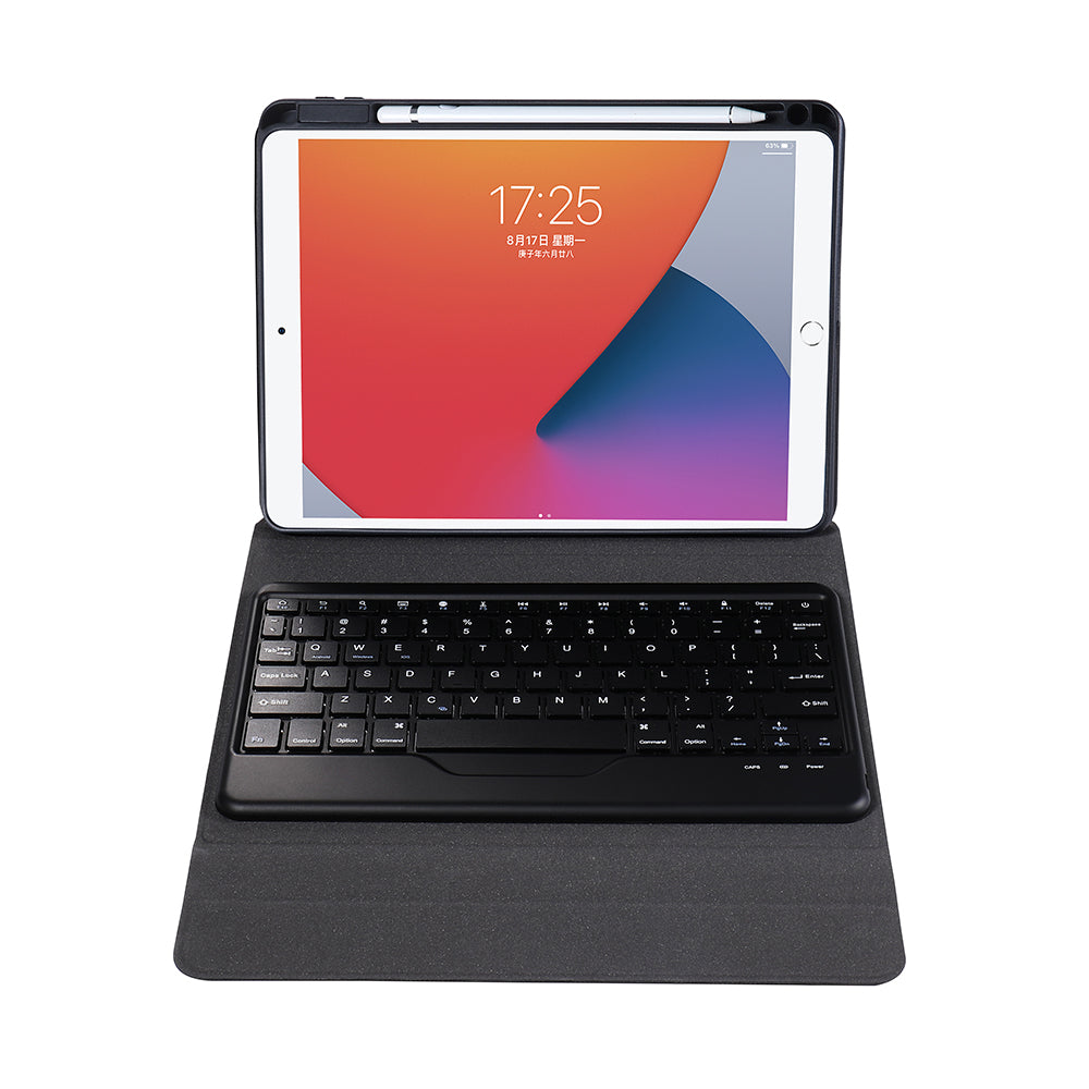 Gradation Leather Keyboard Apple iPad 7 Case Transformers Stand