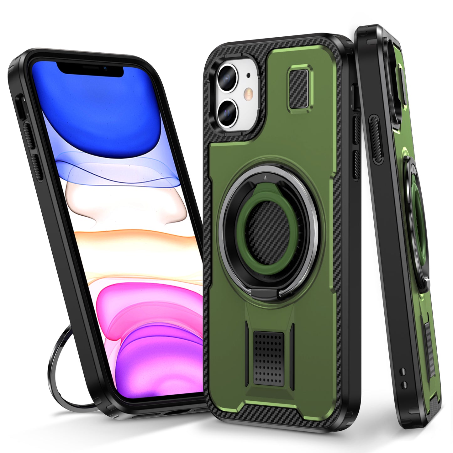 Devas Ring Holder iPhone 13 Case Multi-protection