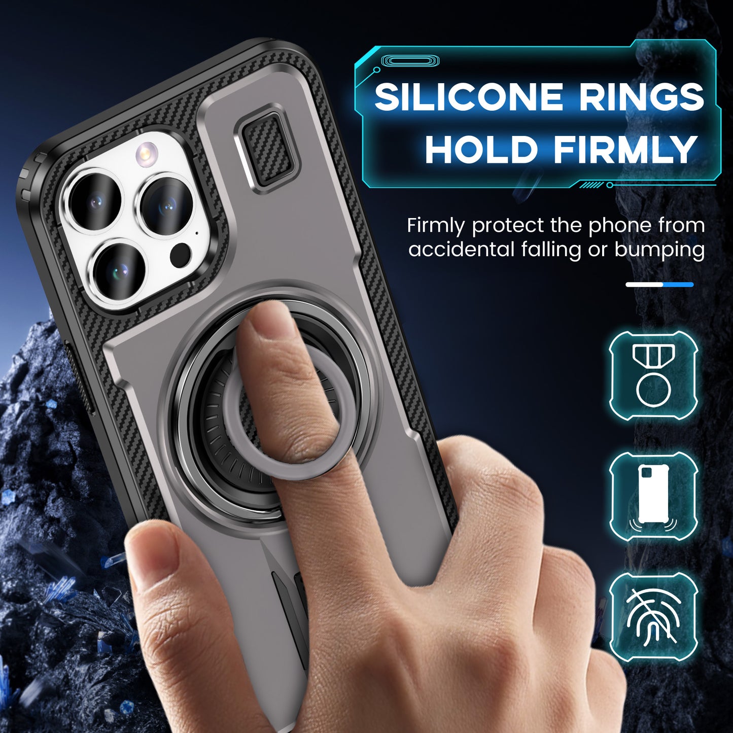 Devas Ring Holder iPhone 12 Pro Case Multi-protection