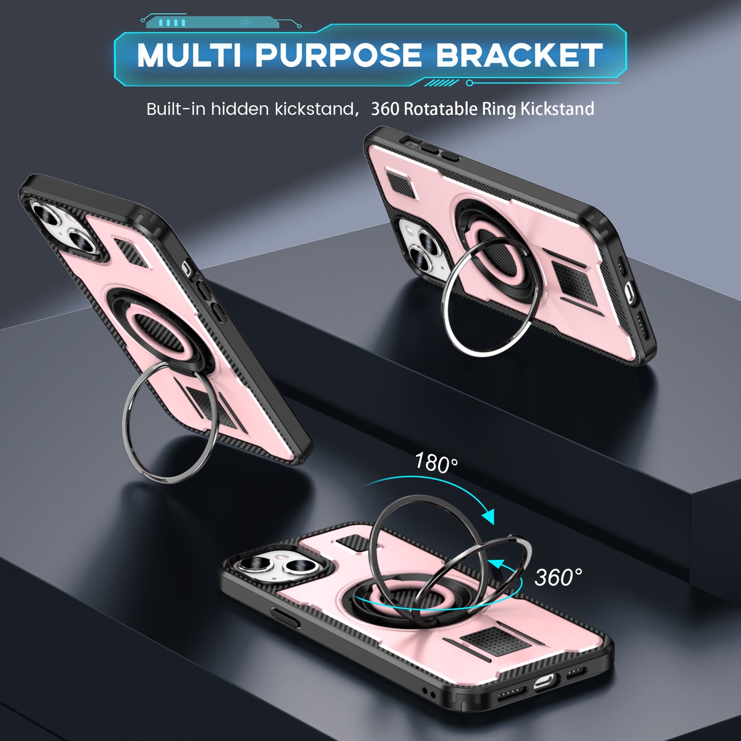 Devas Ring Holder iPhone 14 Case Multi-protection