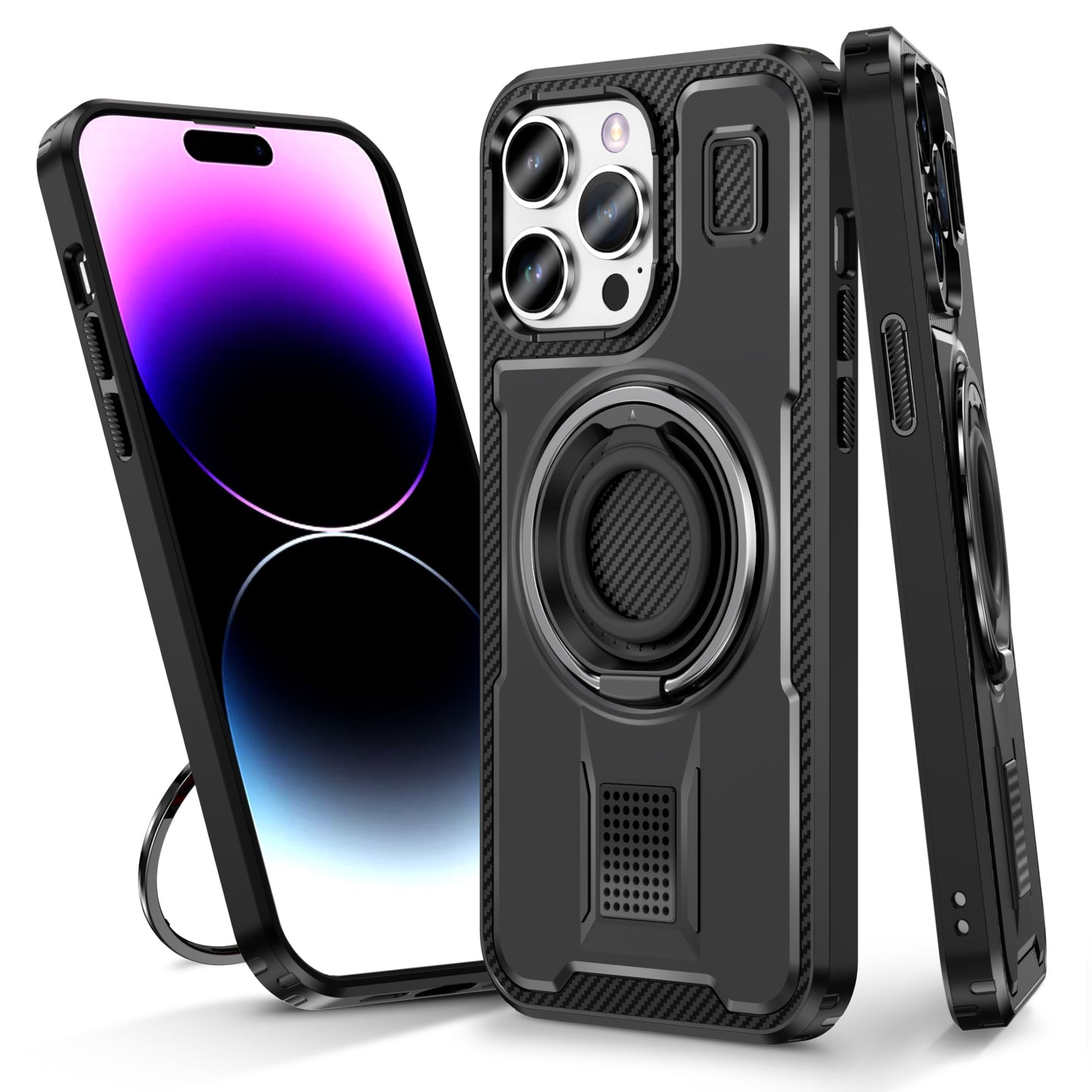 Devas Ring Holder iPhone 14 Pro Case Multi-protection