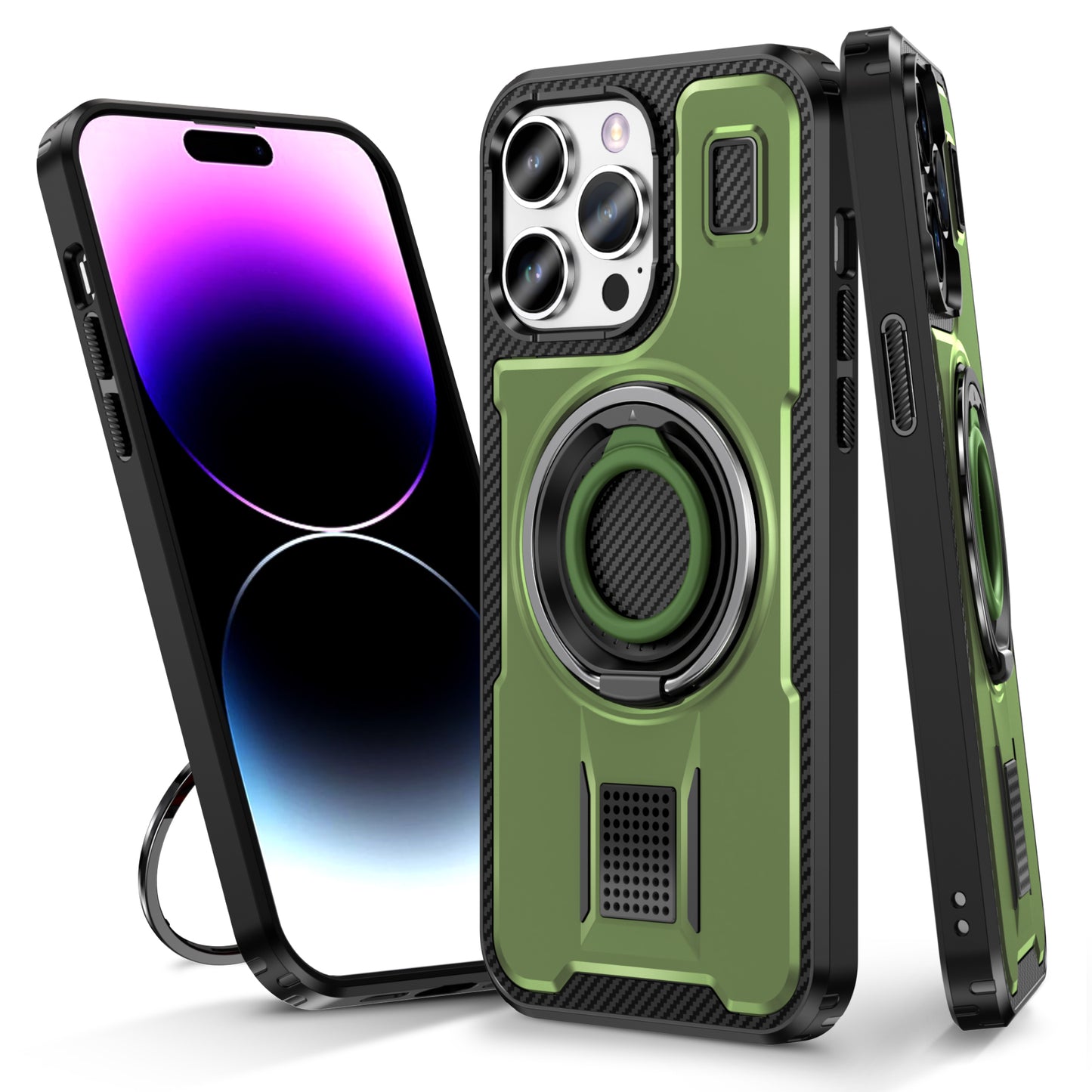 Devas Ring Holder iPhone 14 Pro Case Multi-protection