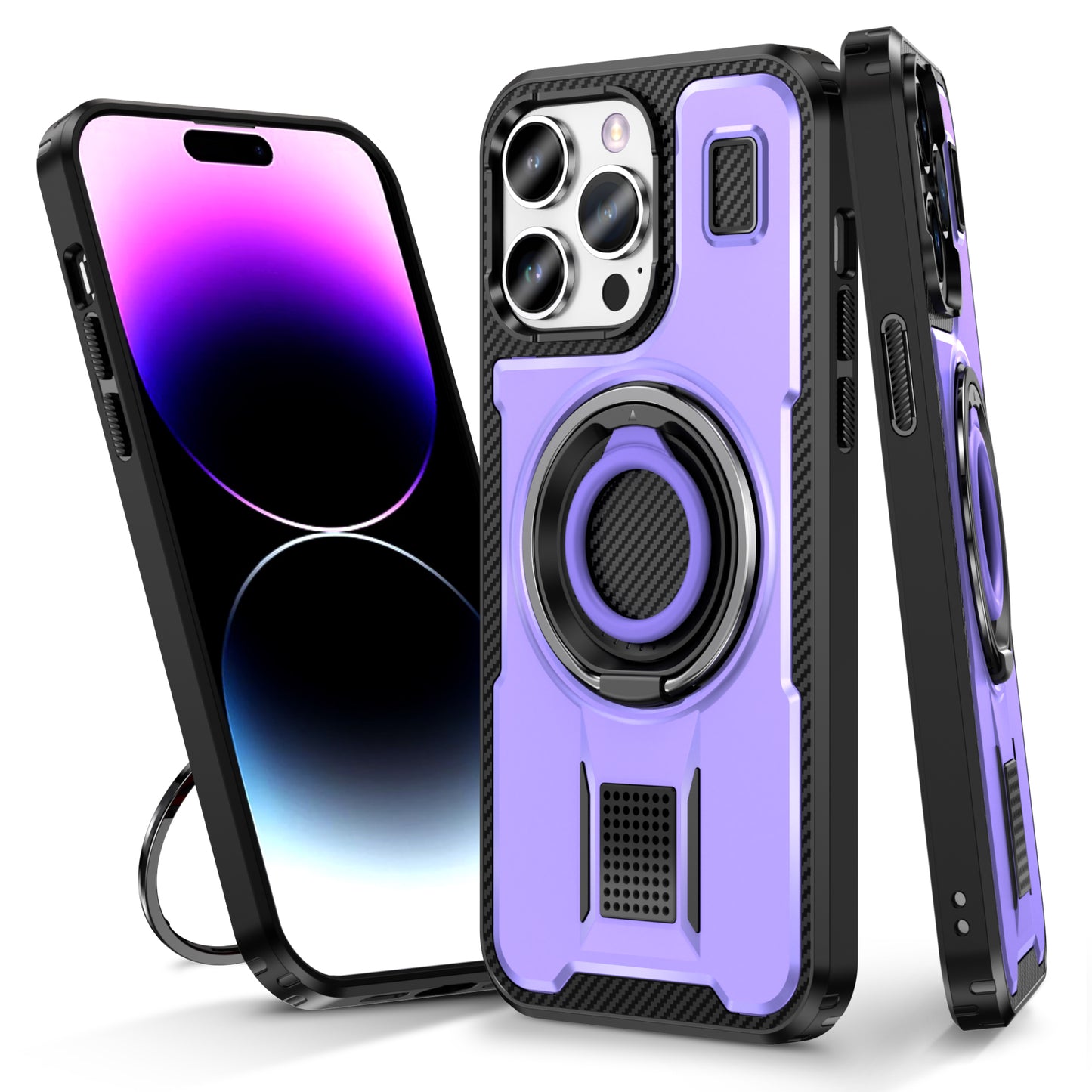 Devas Ring Holder iPhone 14 Pro Case Multi-protection