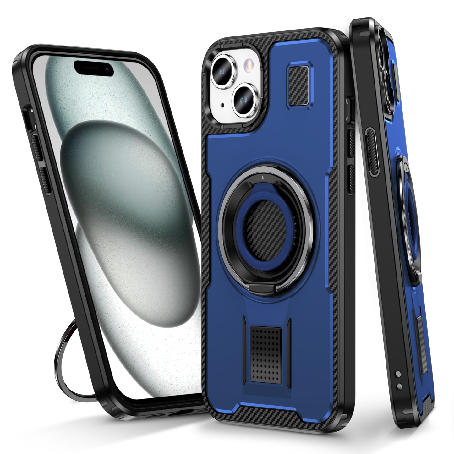 Devas Ring Holder iPhone 15 Plus Case Multi-protection