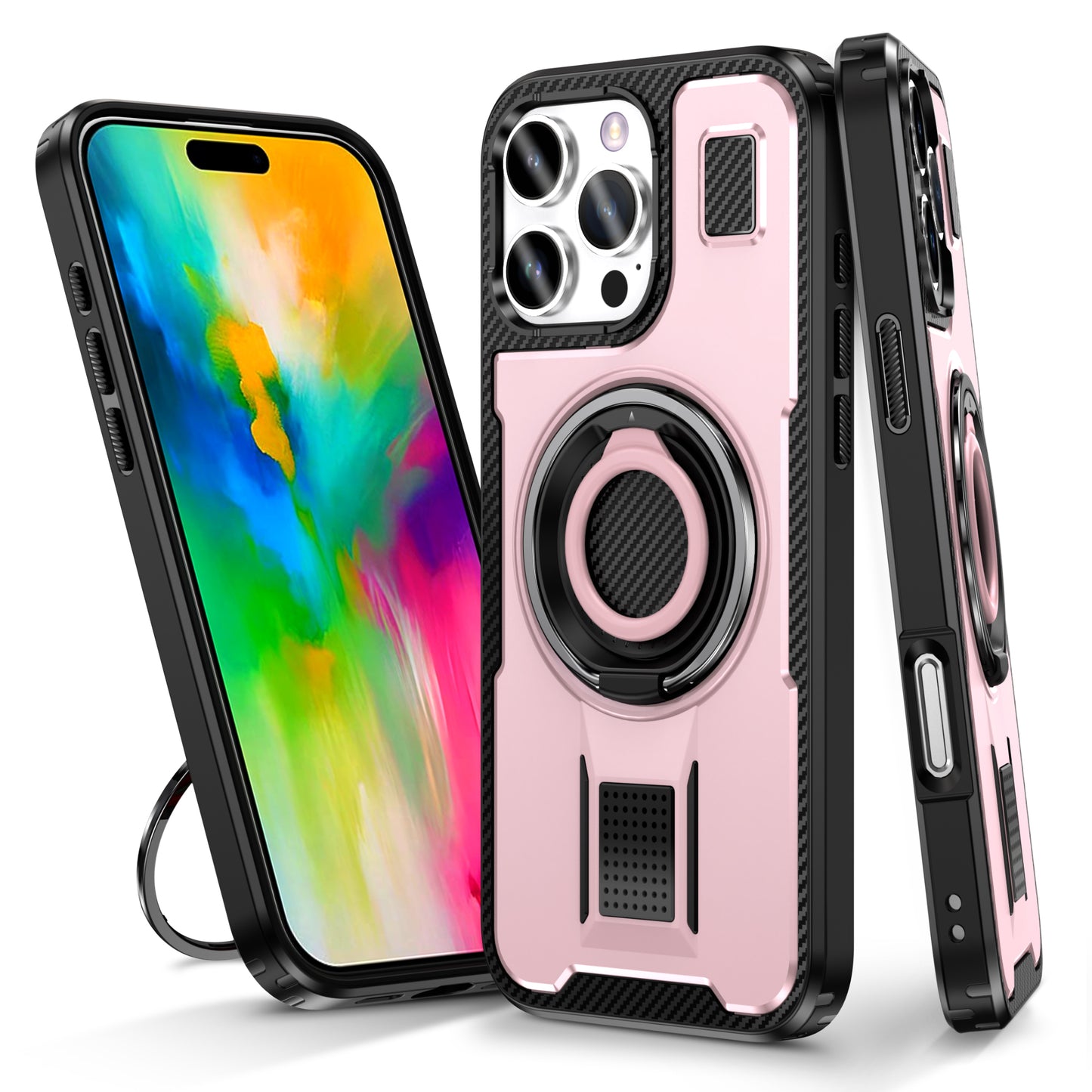 Devas Ring Holder iPhone 16 Pro Max Case Multi-protection