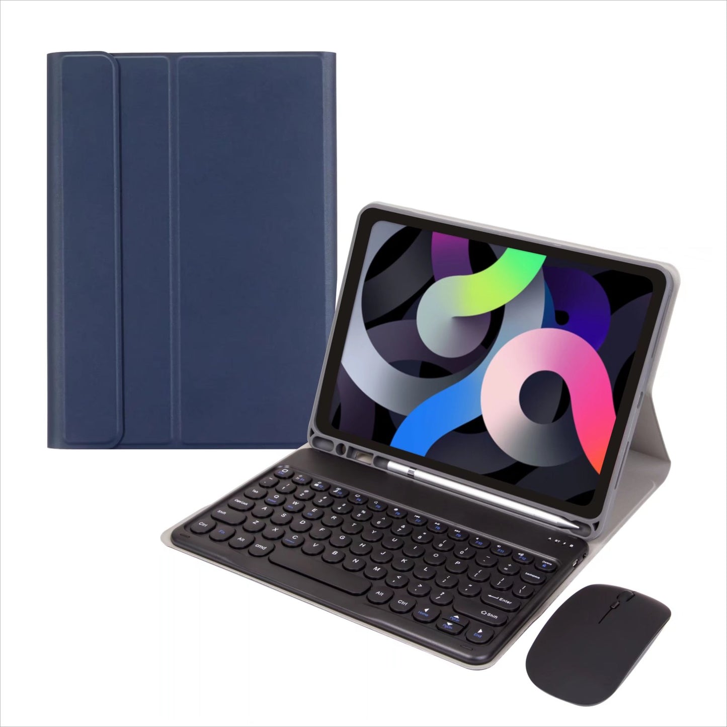 Fashion Leather Keyboard Apple iPad Air 4 Case Book Stand