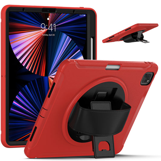 Spider Man iPad Pro 12.9 (2021) Case Genuine Leather Hand Strap