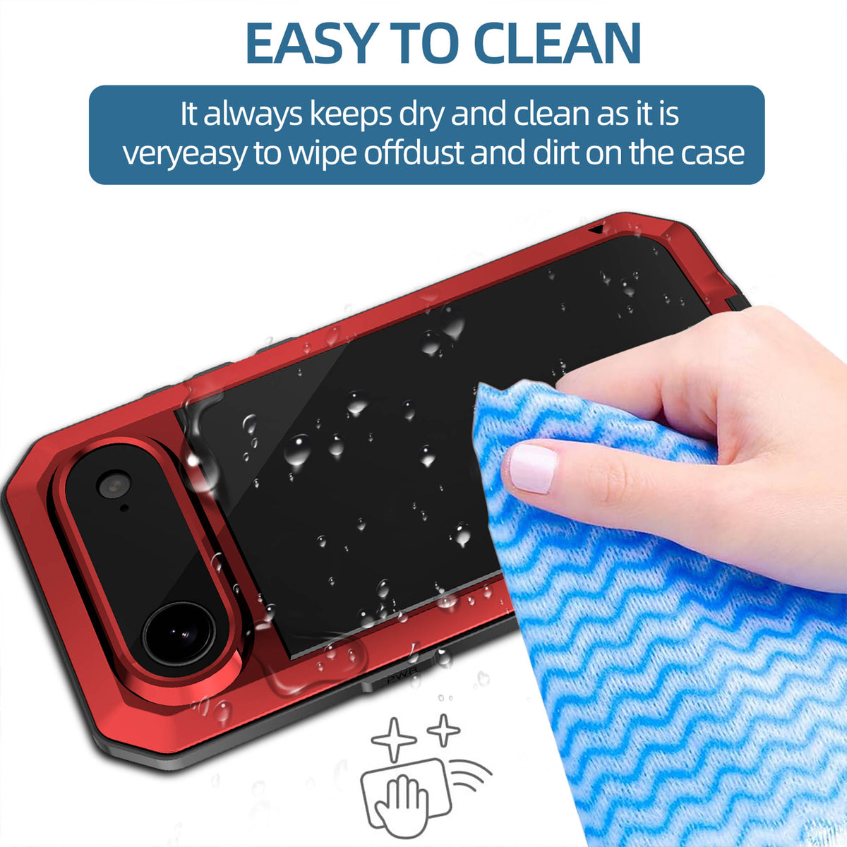 Ultramarine Technology with Rugged 360° Protection Phone Case 10ft Drop Protection Camera Button