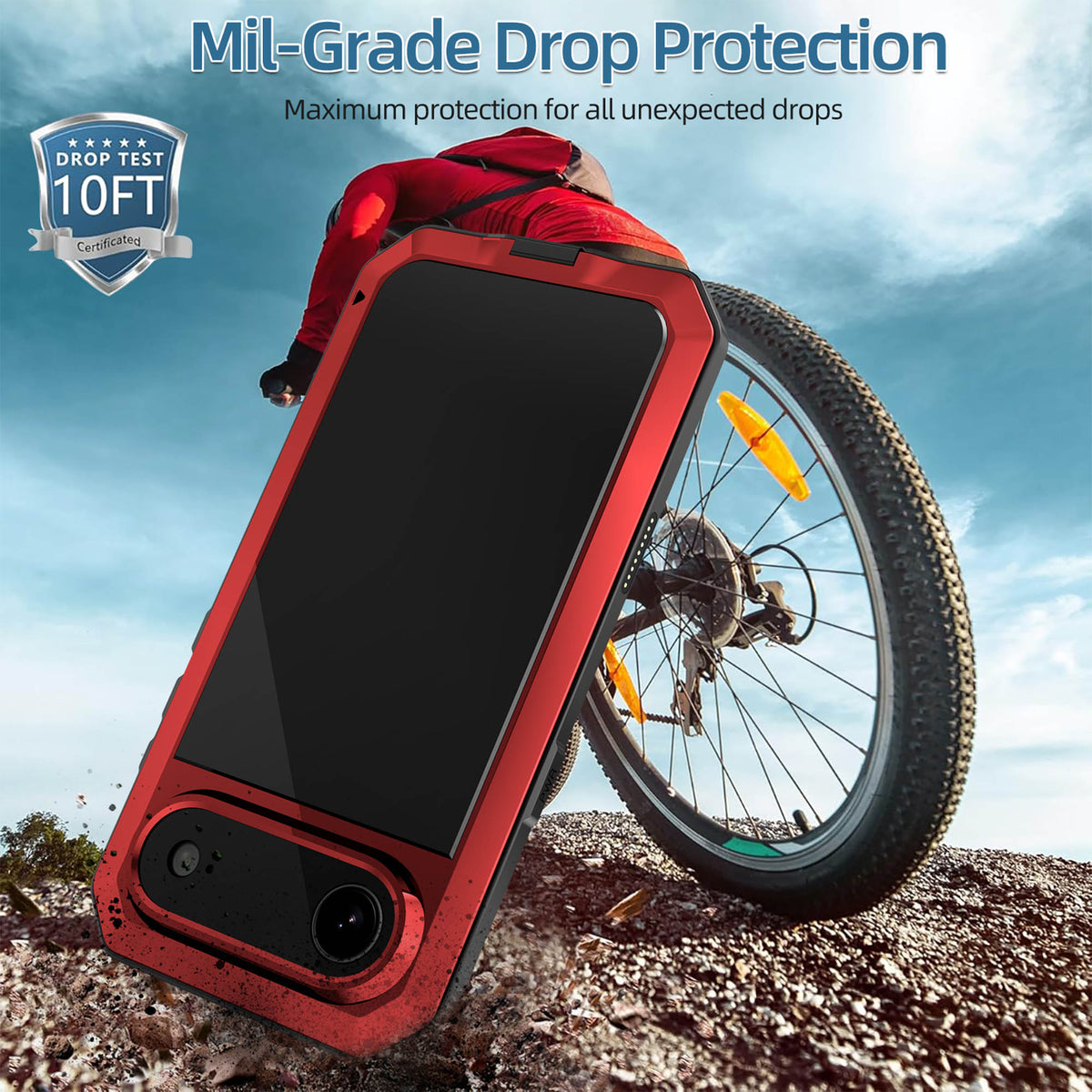 Ultramarine Technology with Rugged 360° Protection Phone Case 10ft Drop Protection Camera Button