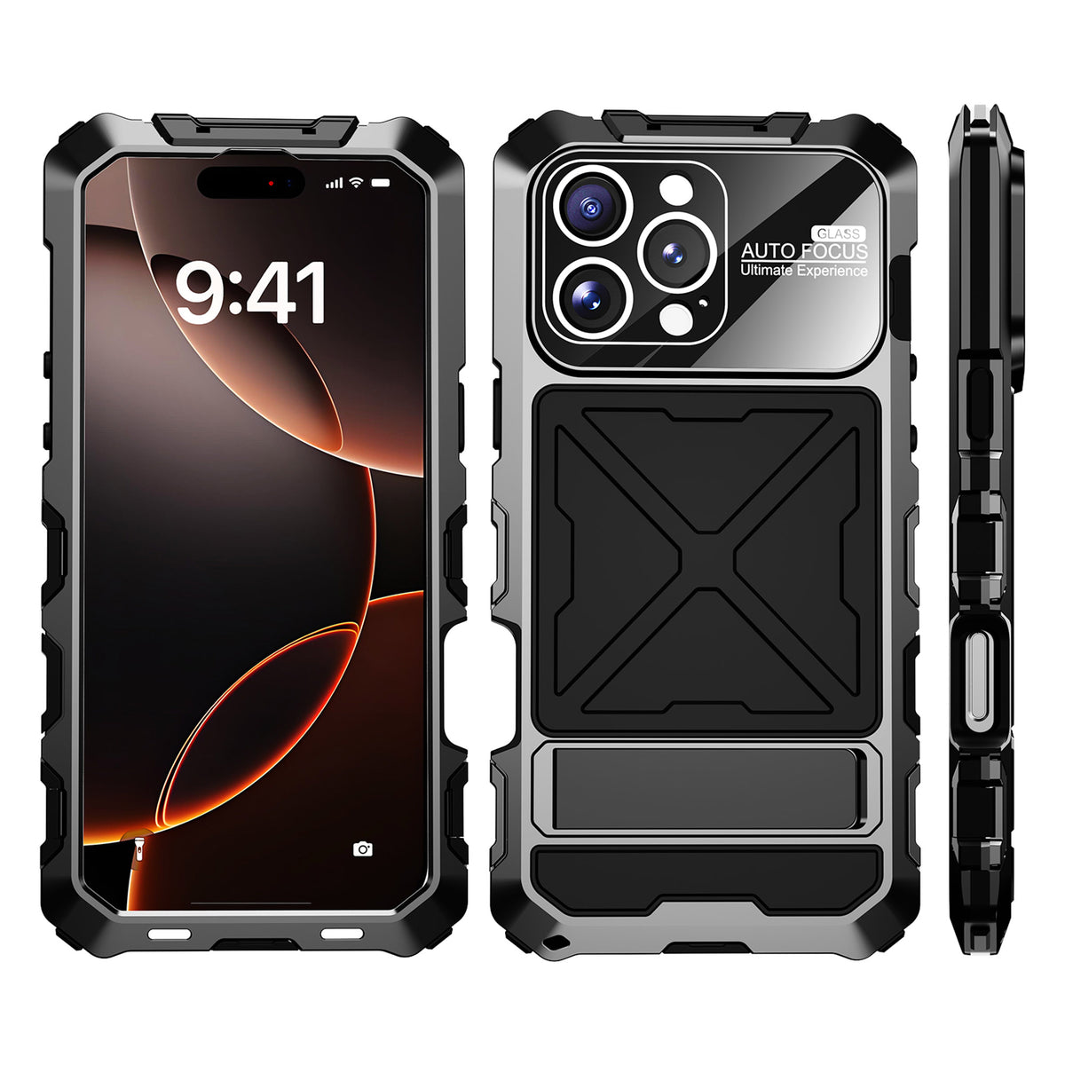 Ultramarine Technology with Rugged Full-Body Shockproof Phone Case Stand for Work Outdoor Sports