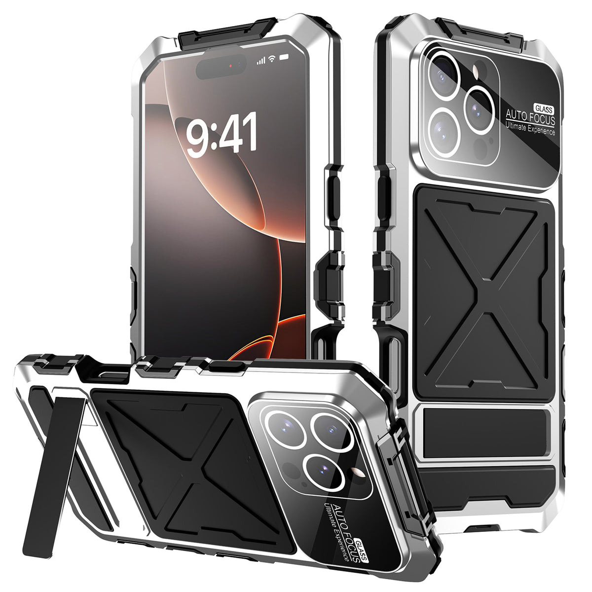 Ultramarine Technology with Rugged Full-Body Shockproof Phone Case Stand for Work Outdoor Sports