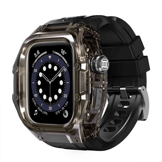 Ultramarine Technology Rugged IP68 Waterproof Watch Case with Silicone Strap Armor Protection - Apple Watch Series 11