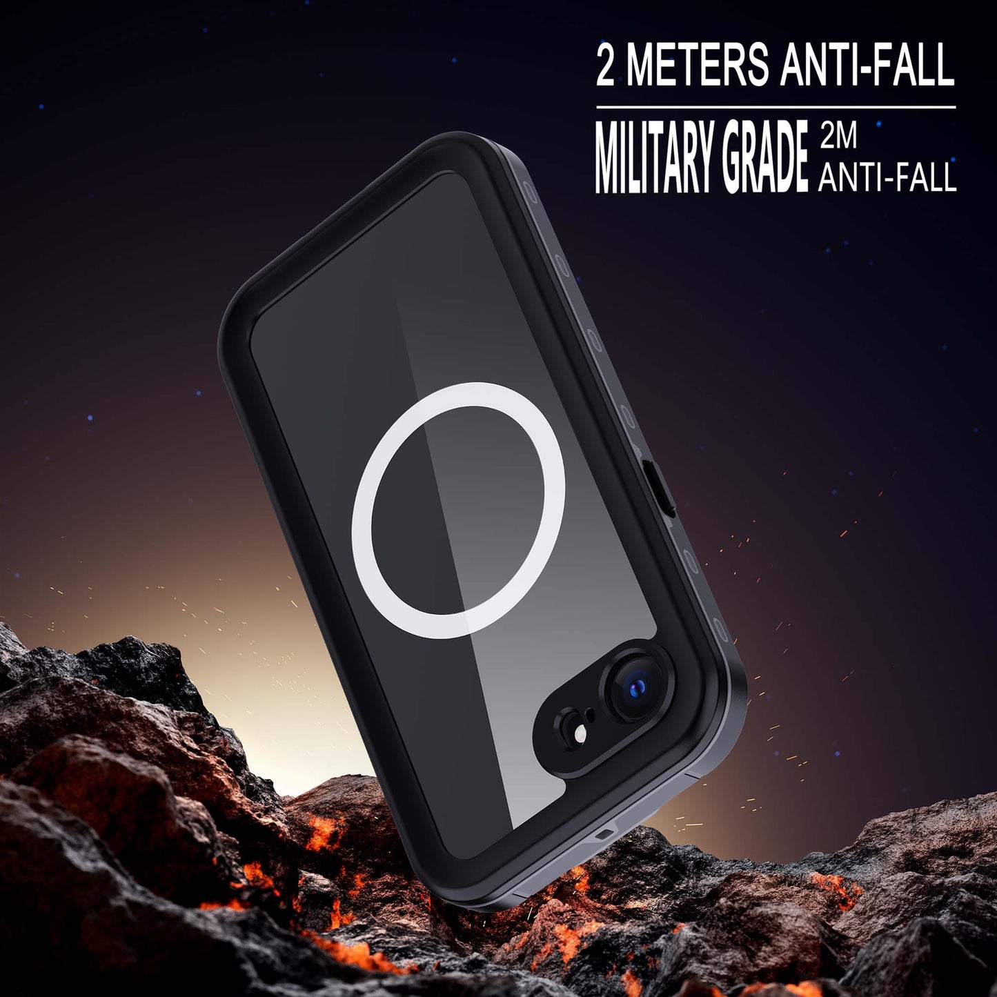 Ultramarine Technology Rugged Magnetic Phone Case: IP68 Waterproof & Military Drop Proof - iPhone 17e