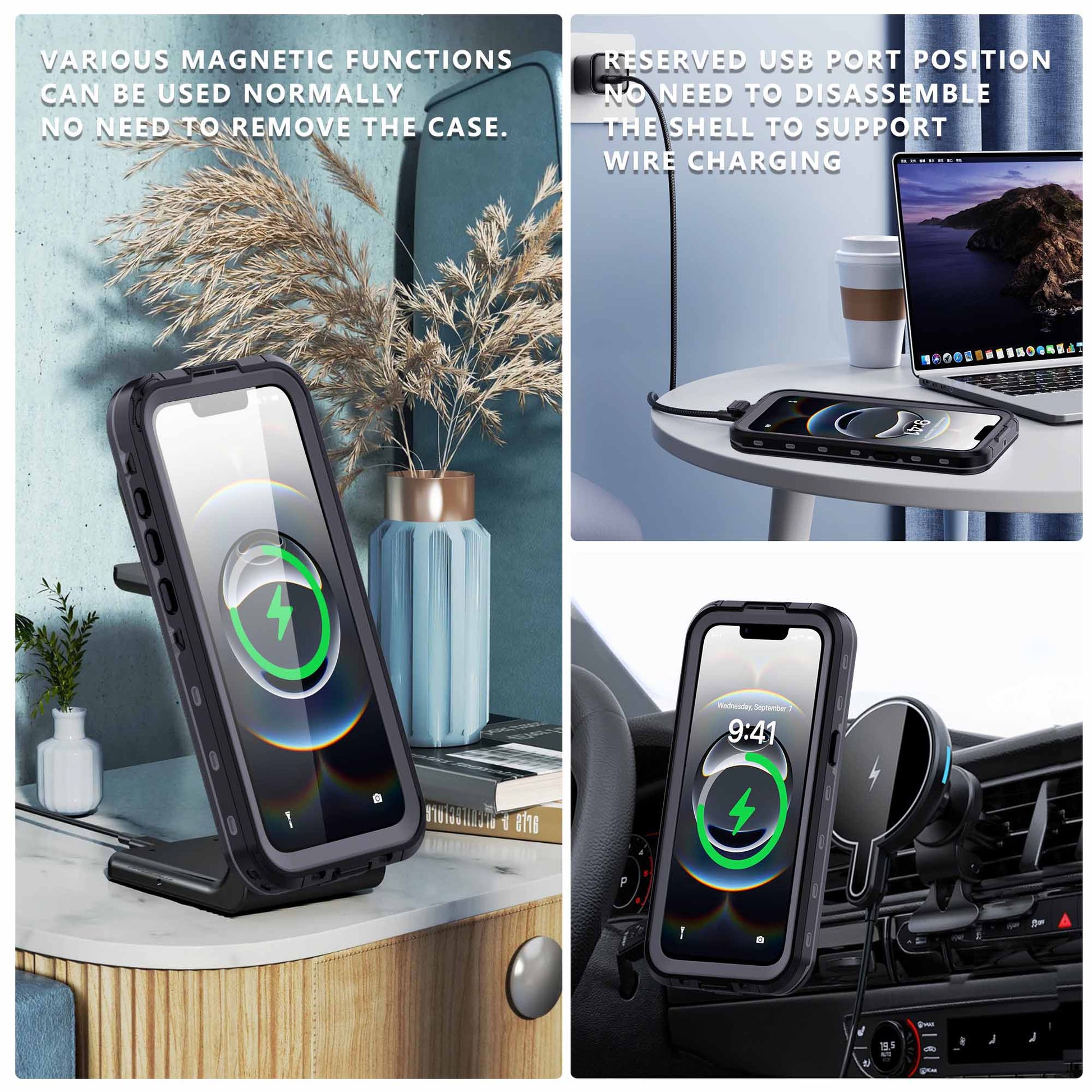 Ultramarine Technology Rugged Magnetic Phone Case: IP68 Waterproof & Military Drop Proof - iPhone 17e