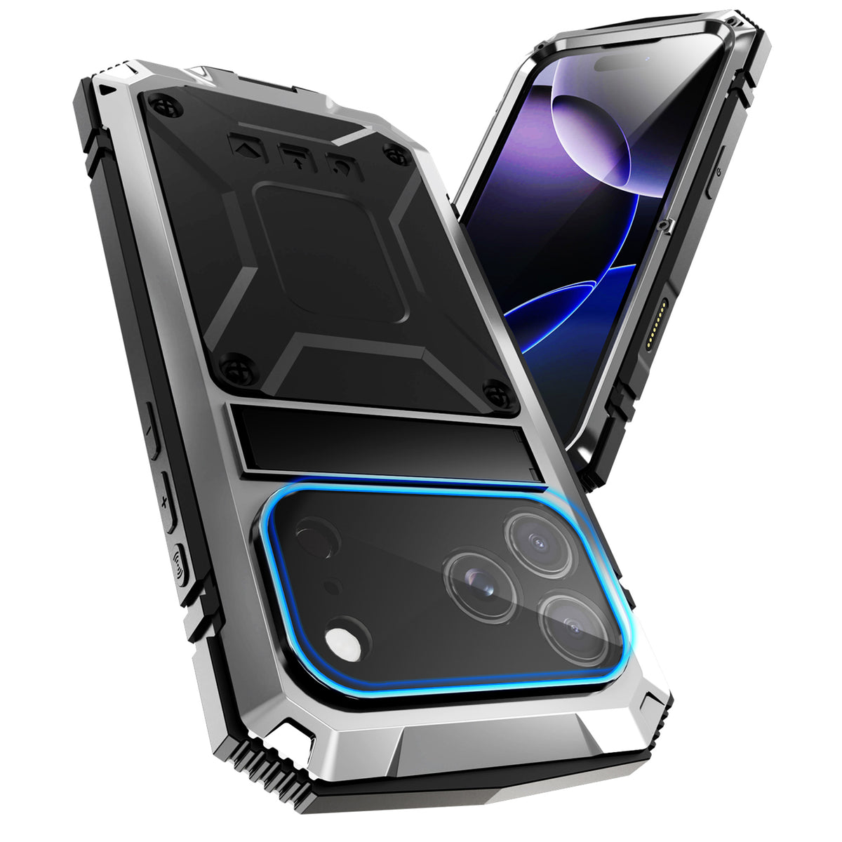 Ultramarine Technology Rugged Military-Grade Phone Case with Foldable Stand & Drop Protection