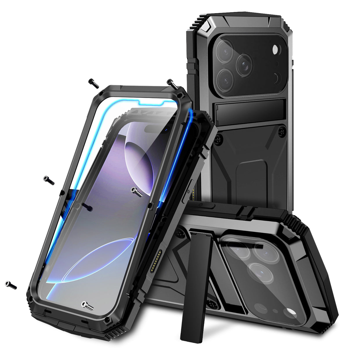 Ultramarine Technology Rugged Military-Grade Phone Case with Foldable Stand & Drop Protection