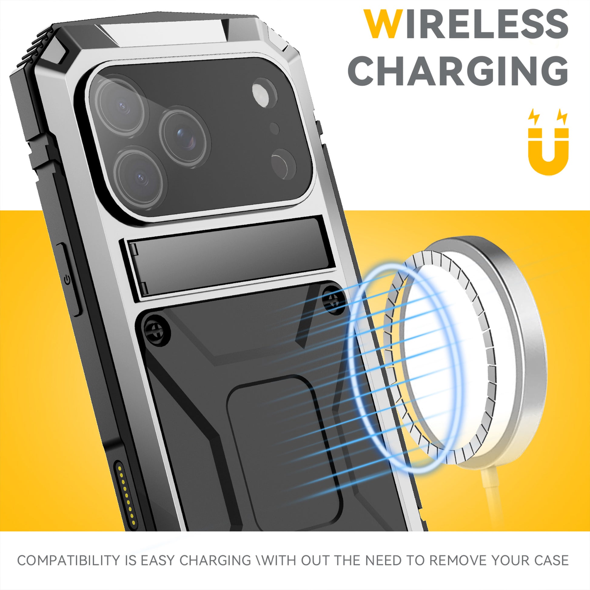 Ultramarine Technology Rugged Military-Grade Phone Case with Foldable Stand & Drop Protection