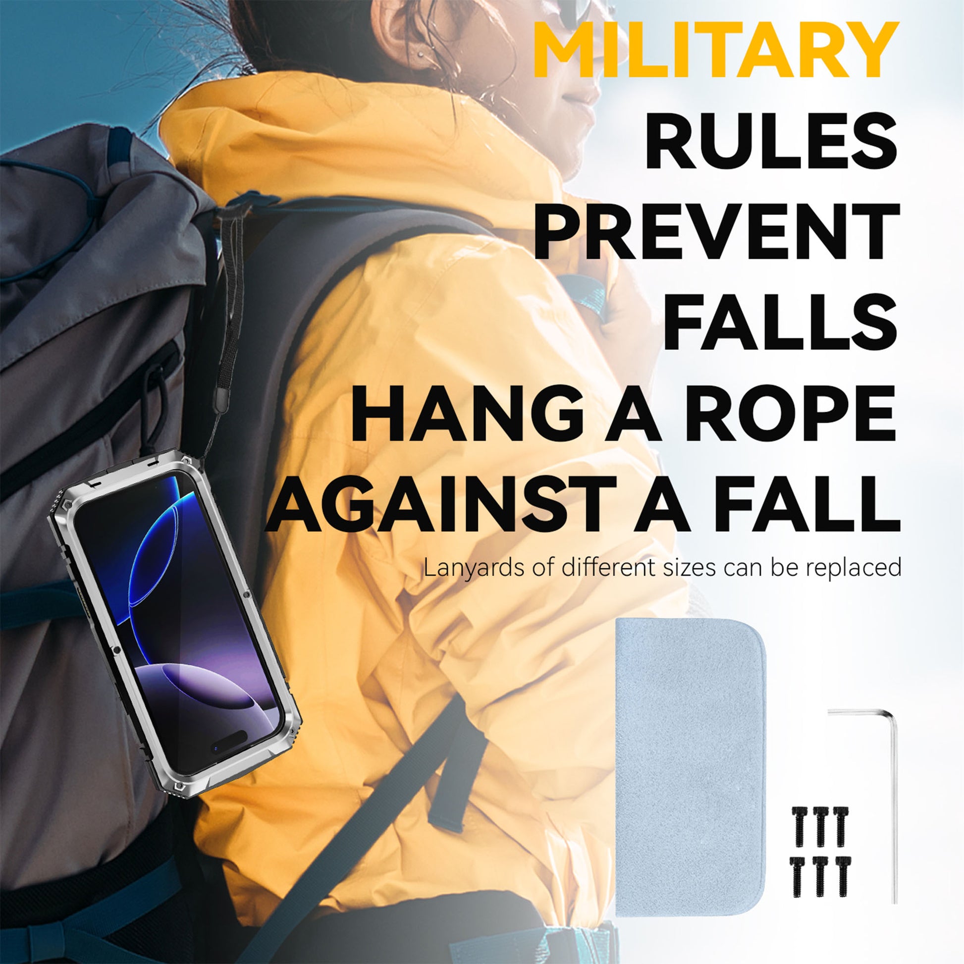 Ultramarine Technology Rugged Military-Grade Phone Case with Foldable Stand & Drop Protection