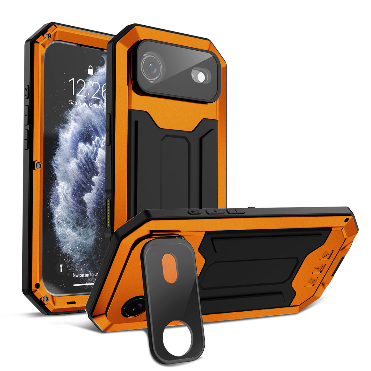 Rugged Military Grade Phone Case with Lanyard & Stand
