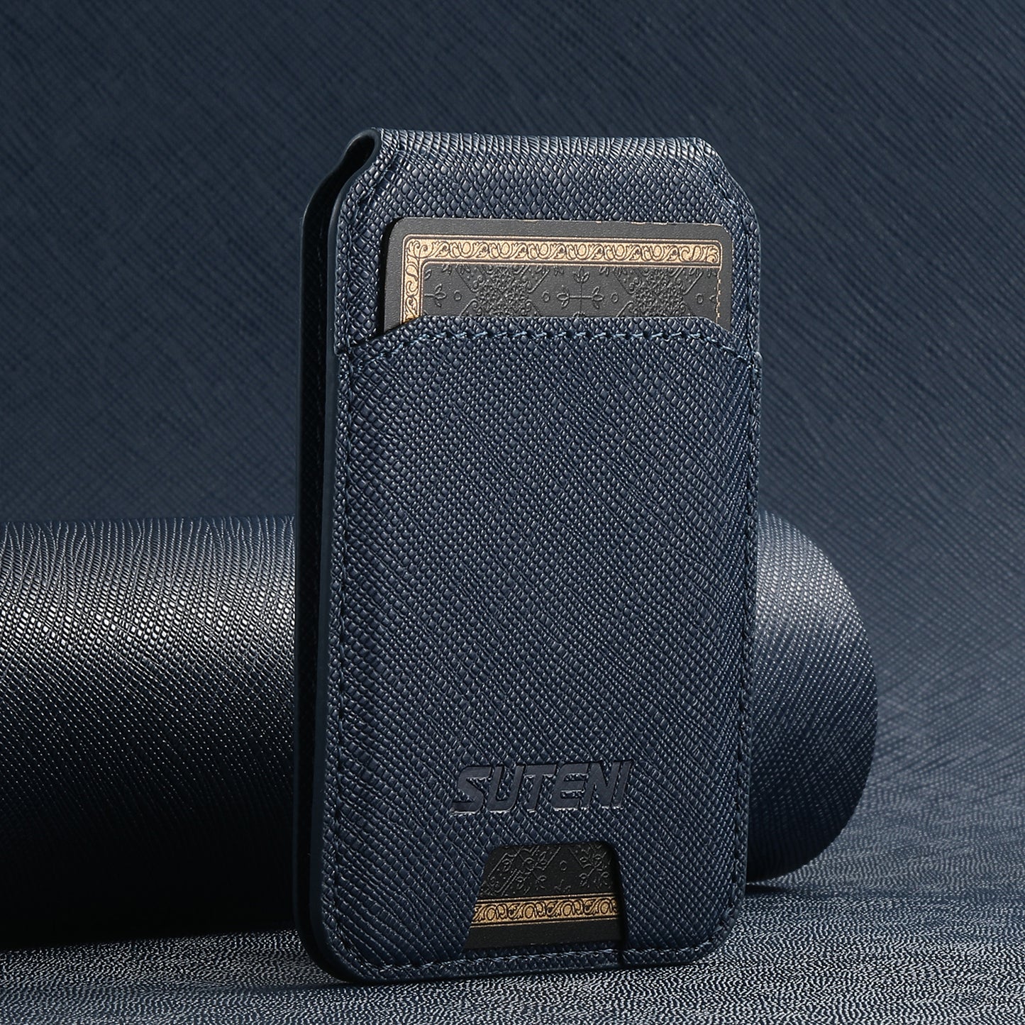 Cross Leather Phone Card Case with Magnetic