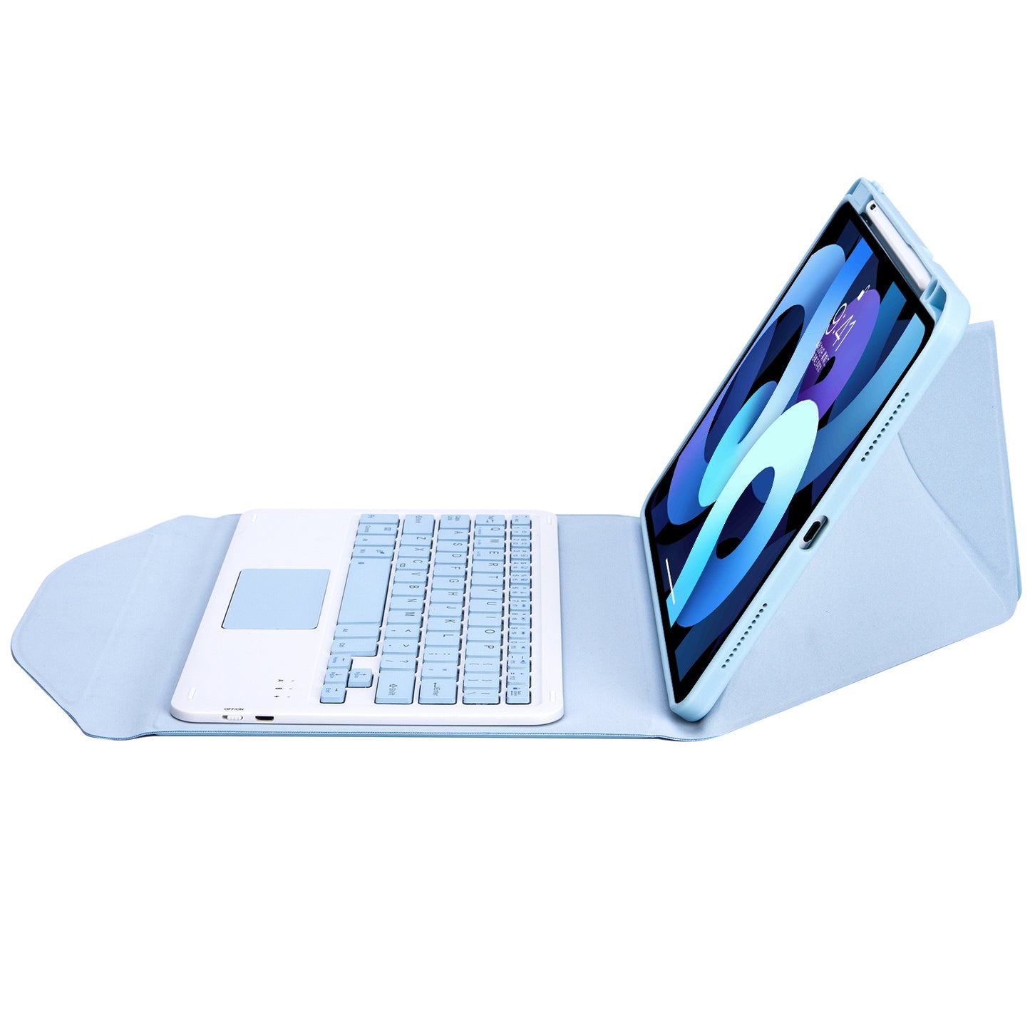 Rotating Stand Touchpad Keyboard Apple iPad Air 4 Case Detachable