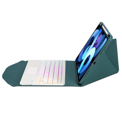 Rotating Stand Touchpad Backlit Keyboard Apple iPad Air 4 Case Leather