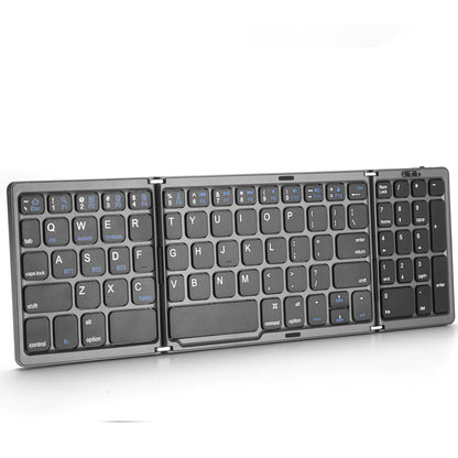 Portable Wireless Bluetooth Keyboard with Touchpad 3-fold Stand 81 Keys