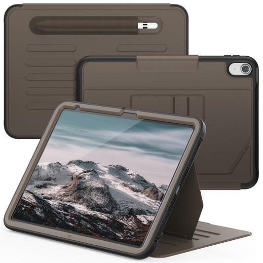 Business Leather Book Multiple Stand iPad 10 Case