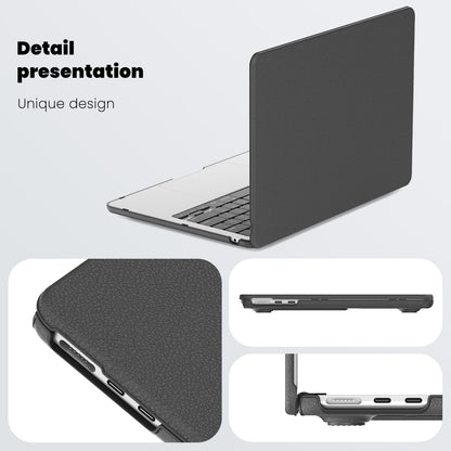 Business Silky Leather Kickstand Macbook Air 13.6 A3113 Case