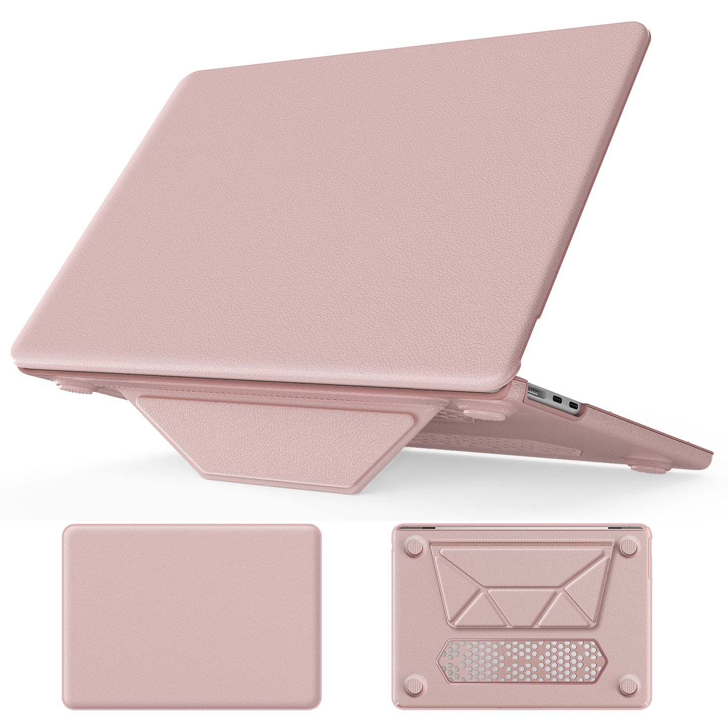 Business Silky Leather Kickstand Macbook Air 13.6 A3113 Case