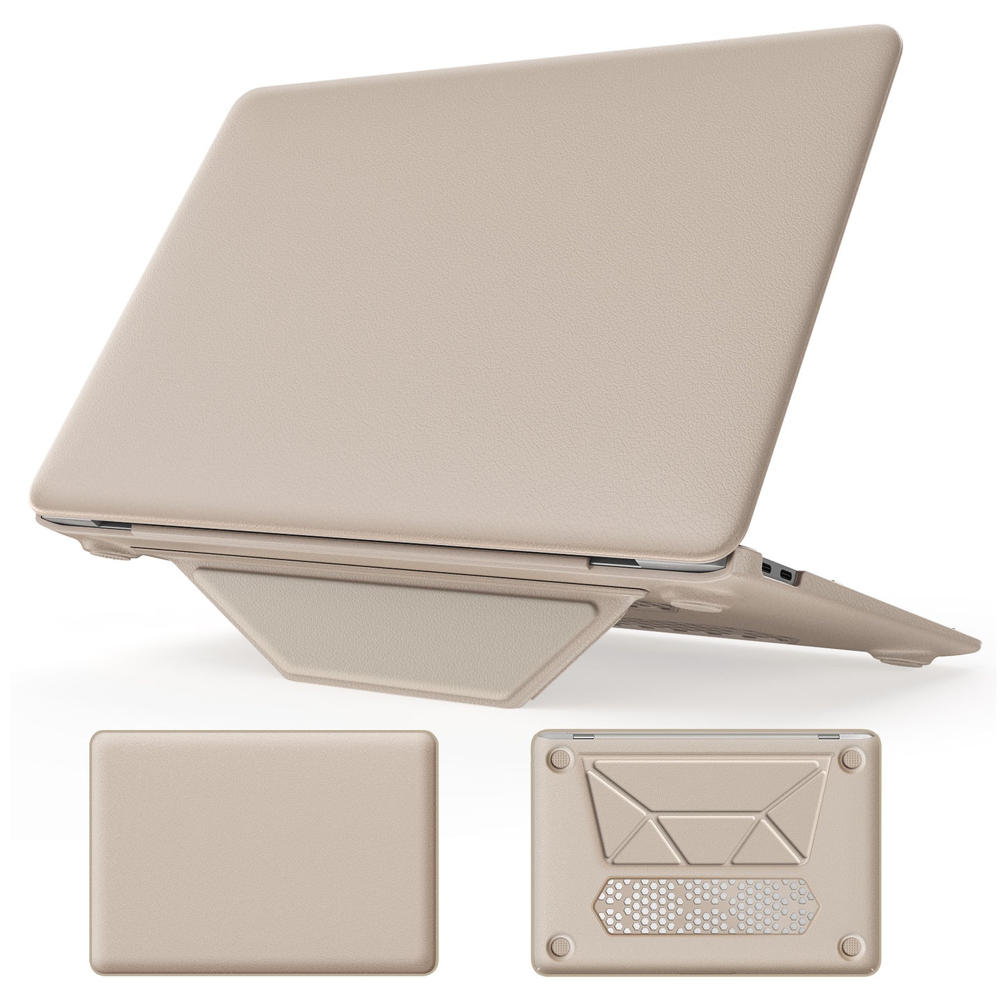 Business Silky Leather Kickstand Macbook Air 13.3 A2337 Case