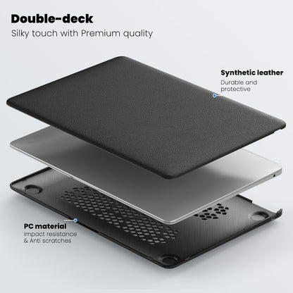 Business Silky Leather Kickstand Macbook Air 13.3 A2337 Case