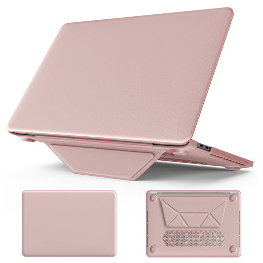 Business Silky Leather Kickstand Macbook Pro 13.3 A1989 Case