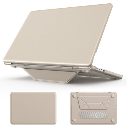 Business Silky Leather Kickstand Macbook Pro 16 2024 Case