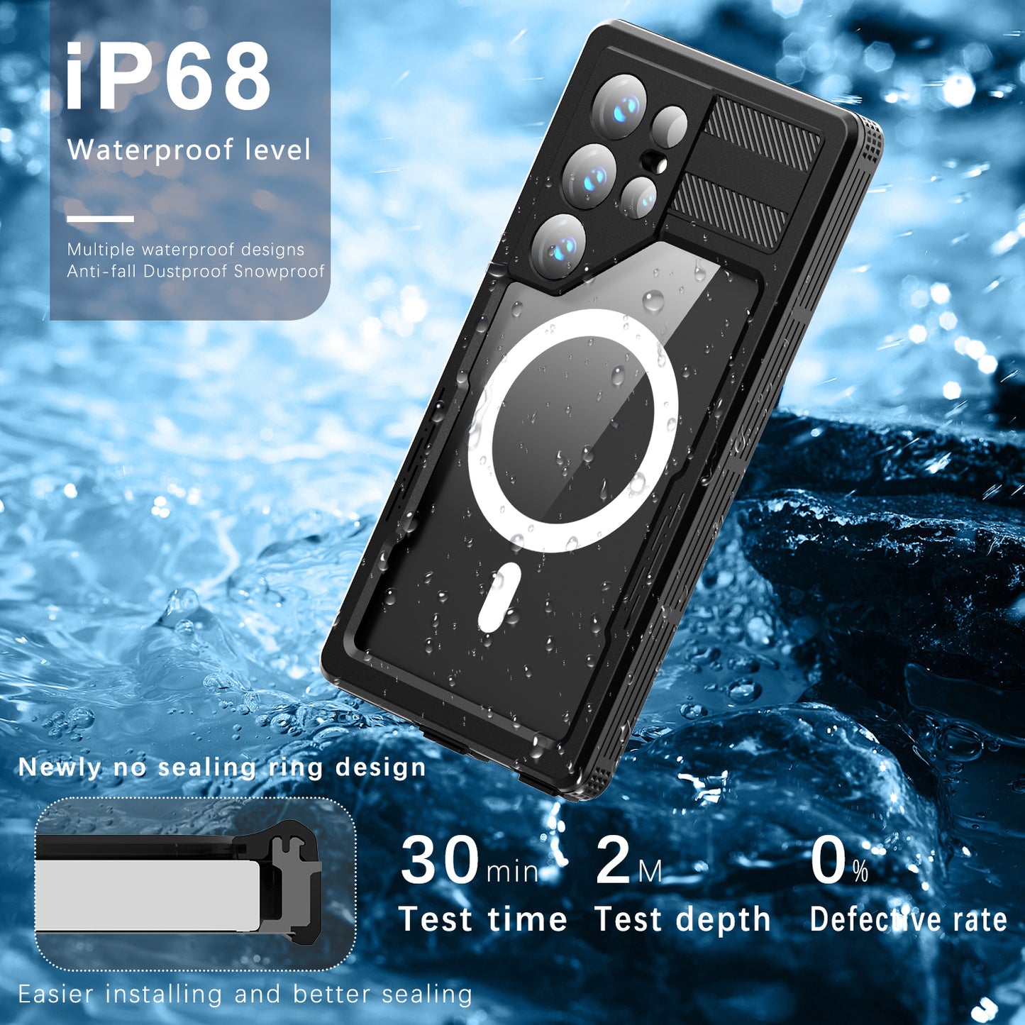 Mars Magsafe IP68 Waterproof Galaxy S24 Ultra Case